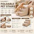 Lunvoripets™ Foldable Pet Stairs with Soft Plush Cover