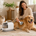 Lunvoripets™ AirGroom Pro 5-in-1 Low-Noise Pet Grooming Vacuum Kit with 3 Suction Levels & 1.5L Dust Cup