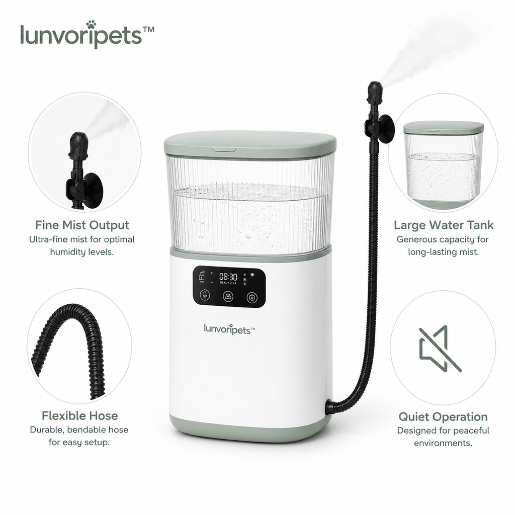 Lunvoripets™ Reptile Terrarium Humidifier with Fine Mist, Flexible Hose & Large Water Tank