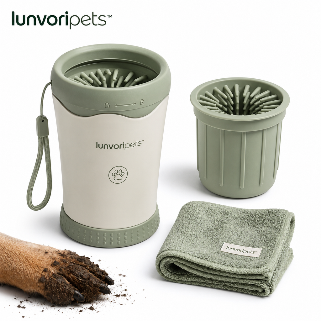 Lunvoripets™ Portable Silicone Pet Paw Cleaner Cup with Removable Inner Brush